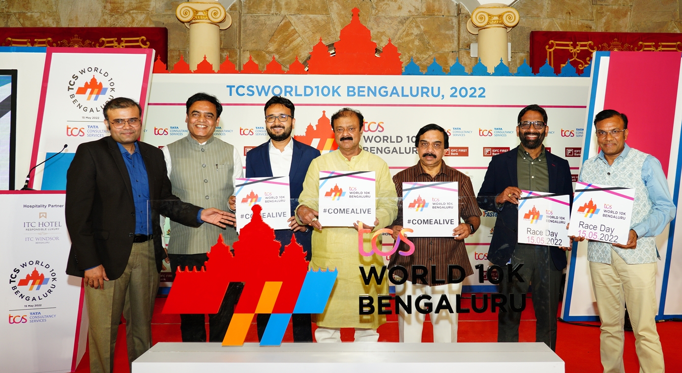 TCS World 10K Bengaluru 2022 launch press conference at the ITC Windsor